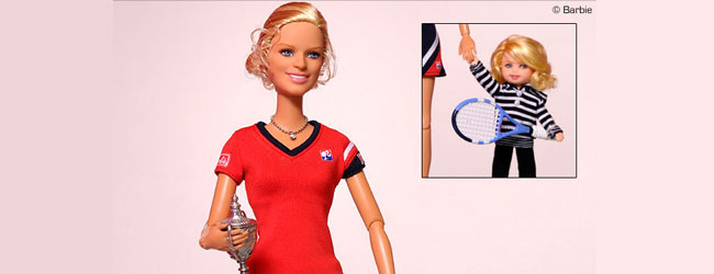Transforman a Kim Clijsters en muñeca Barbie 