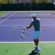 Práctica en Indian Wells de Novak Djokovic